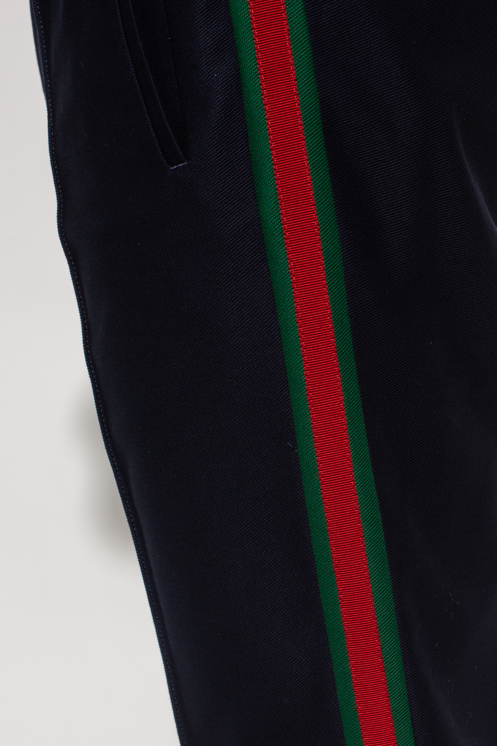 Gucci sweatpants green and red hot sale